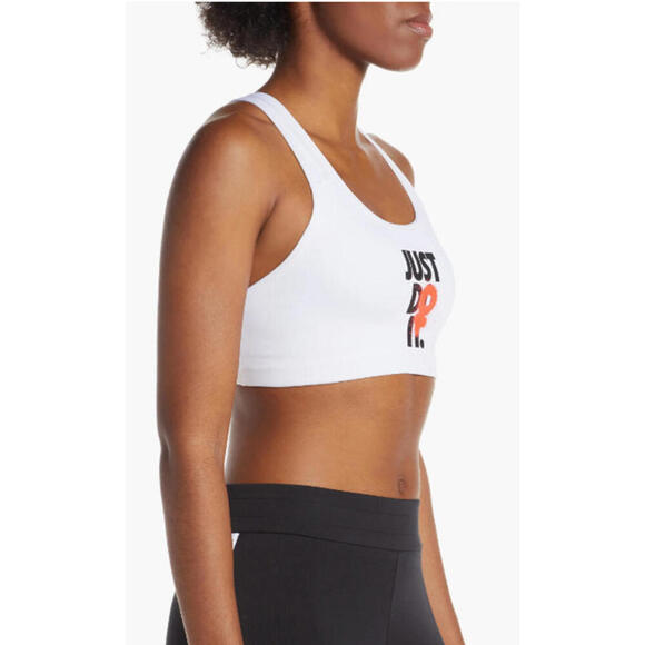 Nike Rebel Swoosh Just Do It Sports Bra Size S Racerback - Picture 3 of 4